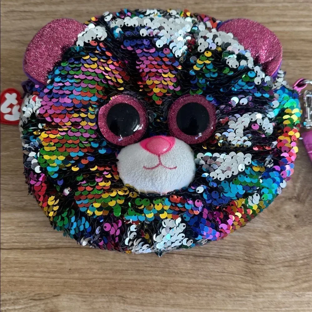 TY Fashion FLIPPY Colorful Sequin DOTTY LEOPARD 8